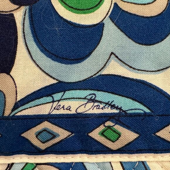 Vintage VERA BRADLEY Tote Bag in Mediterranean White Retired Fall 2008 - Picture 3 of 4